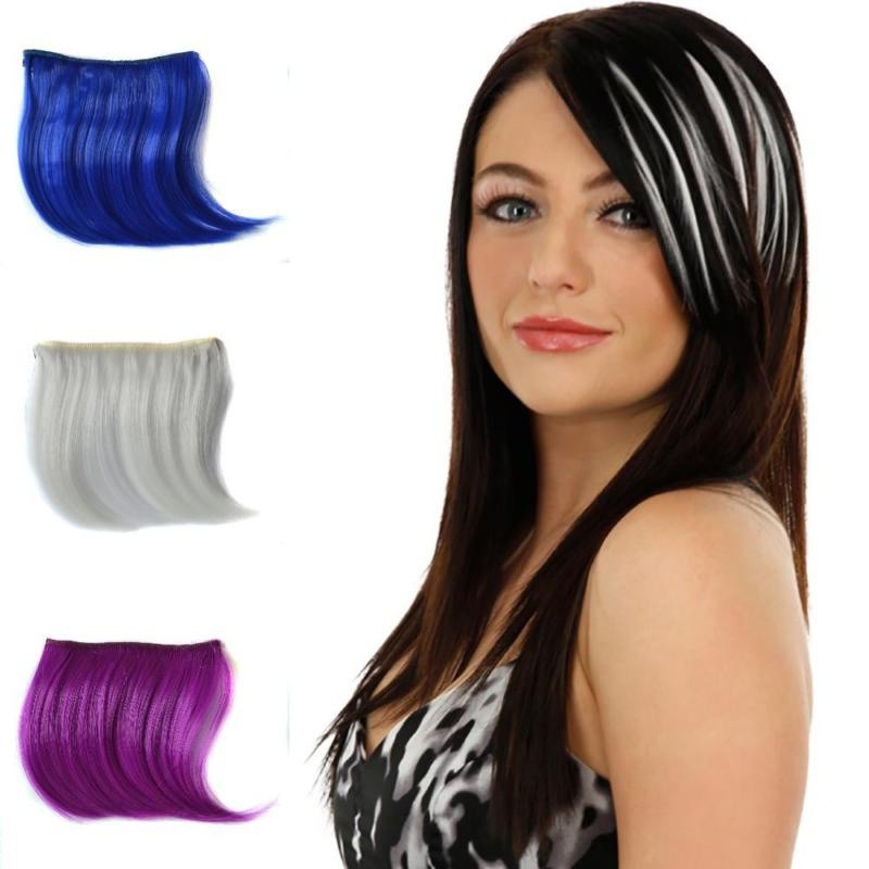 Girls Clip In Front Hair Bang Fringe Hair Piece Thin Hair Shopee