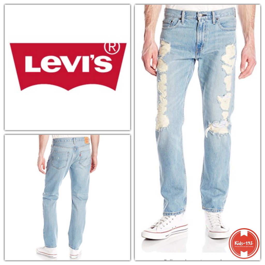 levi's 502 ripped jeans