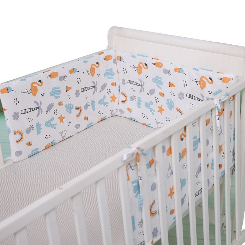 Cotton Baby Bed Bumper Breathable Safety Kids Supplies Vi0143