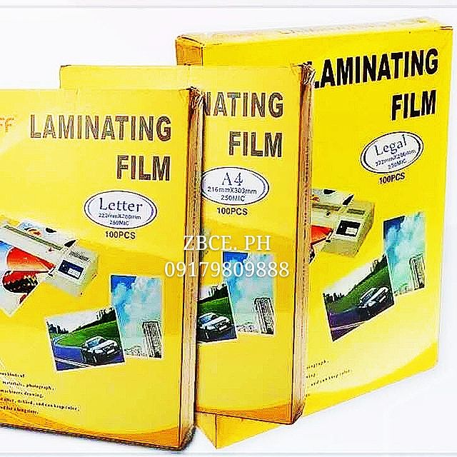 Quaff laminating film A4 LONG SHORT size 250mic Shopee Philippines