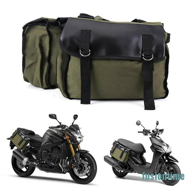 canvas saddle panniers