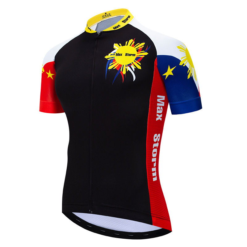 Men's MTB Jersey Team Cycling Jersey Short Sleeve Road Bike Bicycle Riding Tops 