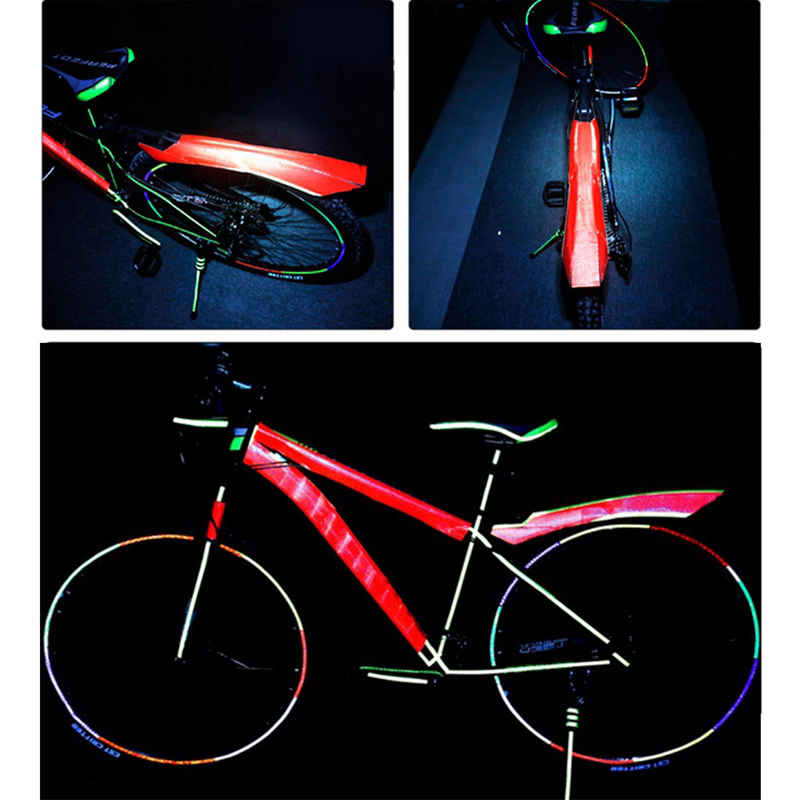 reflective tape bike frame