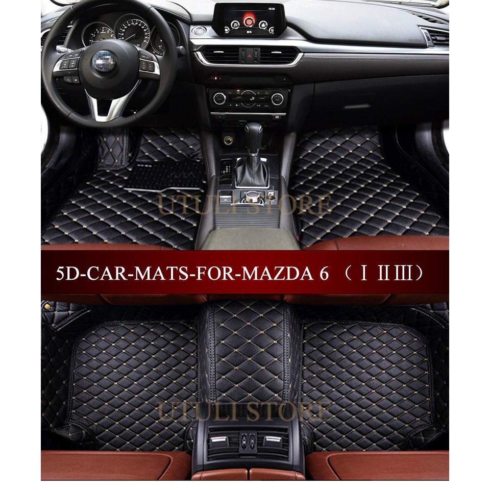 Leather Car Floor Mats Foot Carpet Mazda Cx4 Cx5 Cx7 Cx9 Shopee