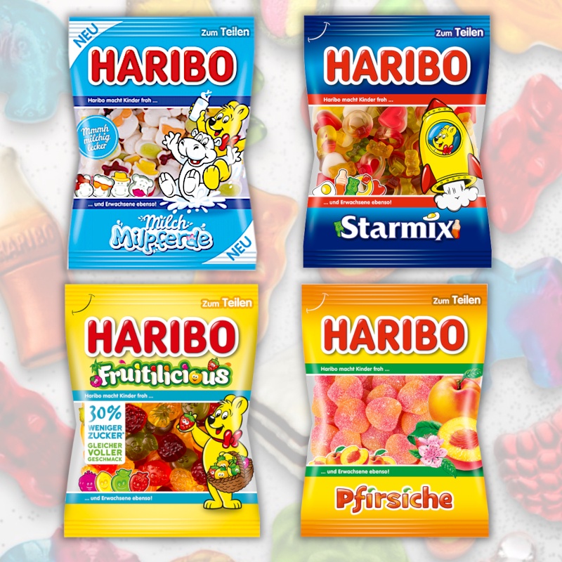 HARIBO Gummy Candies Gummy Bears Gummy Fruits Gummy Candy 160g 175g ...