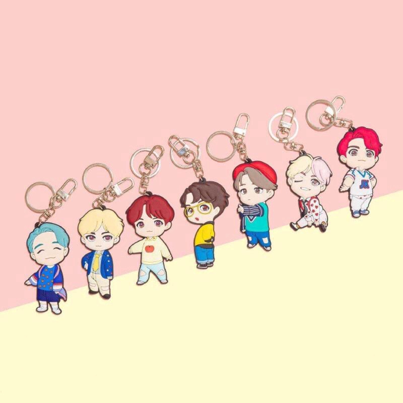 BTS BTS KPOP MD Cartoon Keychain Keyring JK V JIMIN JIN | Shopee Philippines