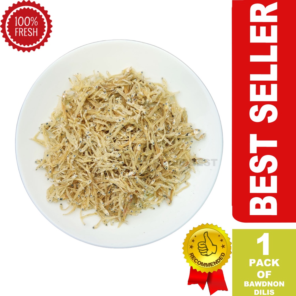 Dried Dilis Bawdnun 1 pack 100 grams Best Seller Pasalubong Breakfast