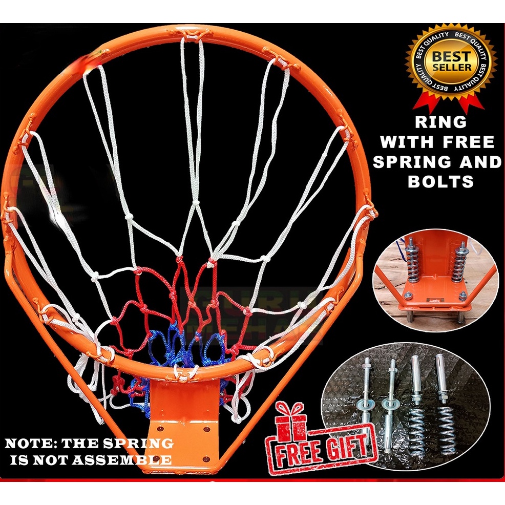 14/18 inch Standard Basketball Hoop Ring Net Wall Mounted Basketball