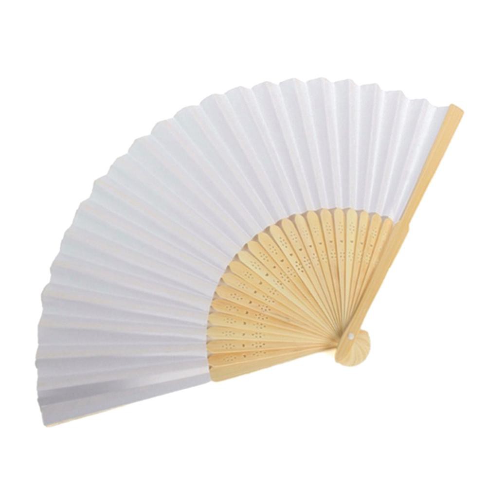 white folding fan