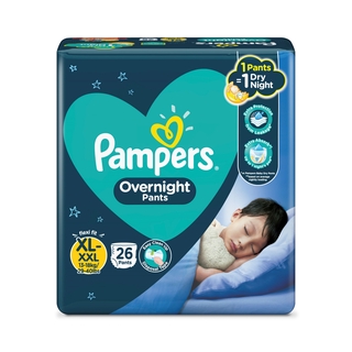 Pampers Overnight Diaper Pants XL up to XXL 26s x 4 packs | Shopee