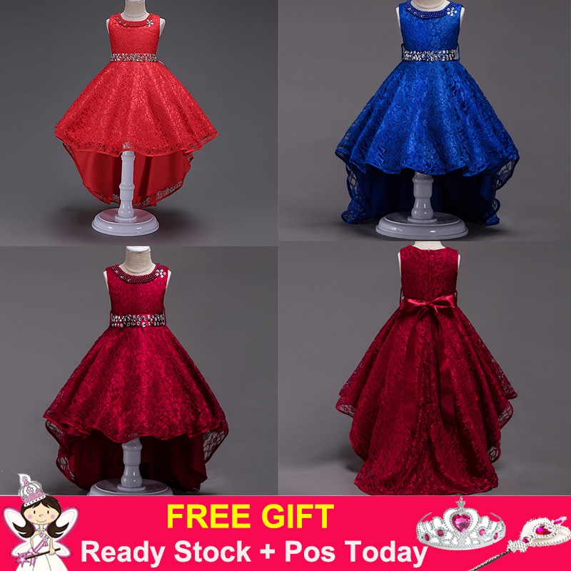 gown for kids red