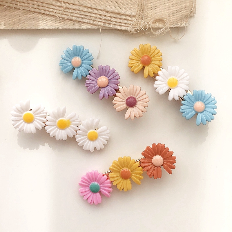 cute flower hair clips