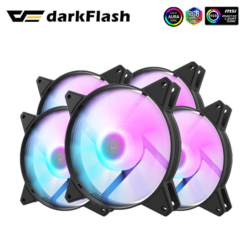 darkFlash c6 3in1 kit fan PC Case Fan 120mm Computer Cooler Cooling ...