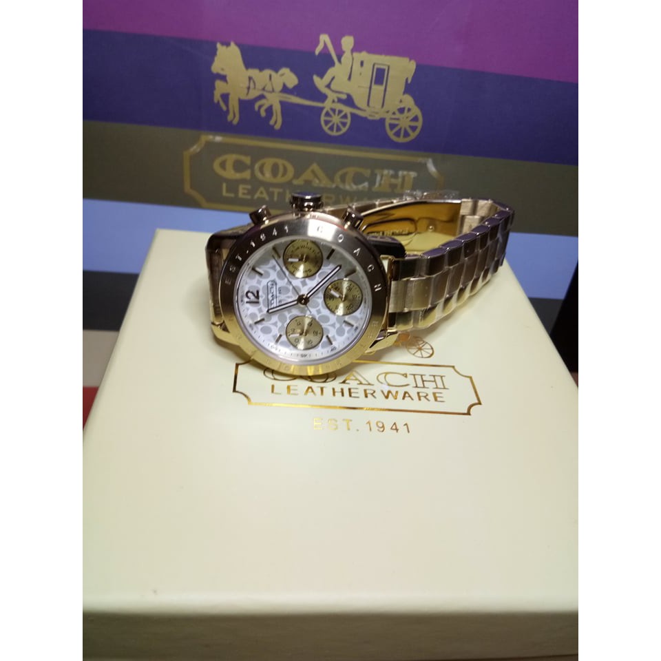 coach chronograph watch