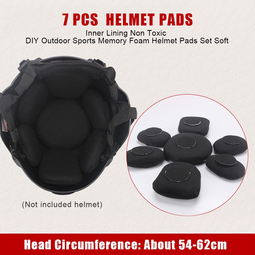 7Pcs Inner Lining Easy Install Memory Foam Outdoor Sports Shockproof