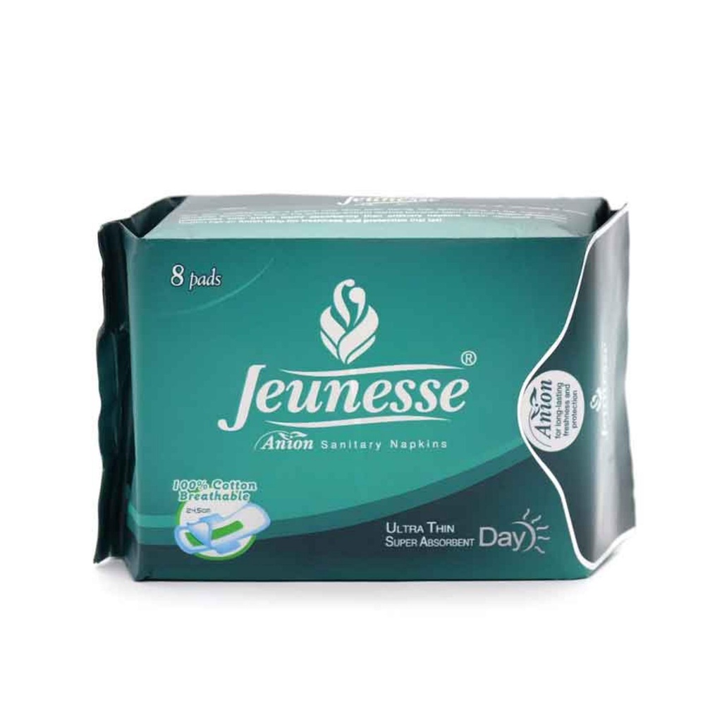JEUNESSE Anion Sanitary Napkins Ultra Thin Super Absorbent 8 Day Pads ...