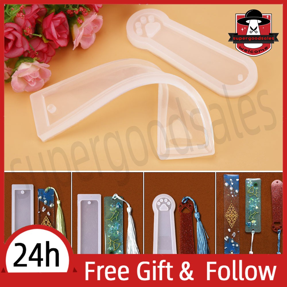 ◊[Wholesale Price] 3Pcs Cat Claw Silicone Mould Epoxy Resin Bookmark Craft