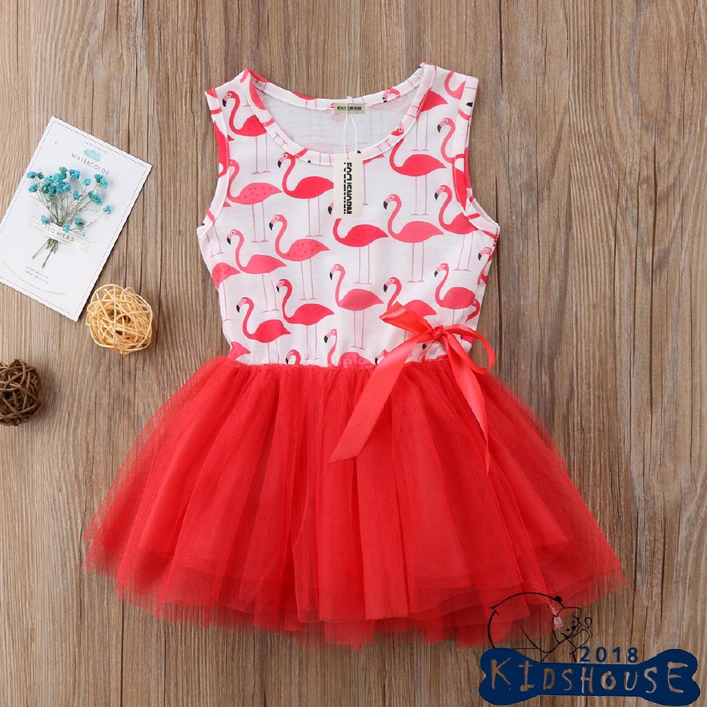 kids flamingo dress