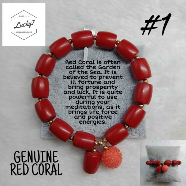 real coral bracelet