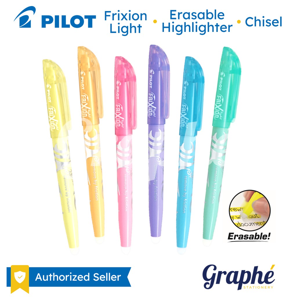 pilot 5pk frixion pastel highlighters