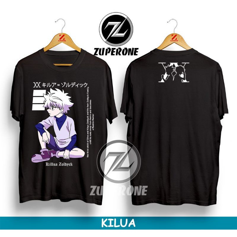 Hunter X Hunter Killua Zoldyck Anime T-shirt / Gon Kilua Shirt / Distro ...