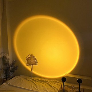 tiktok night light Sunset Projection Floor Light Rainbow ...