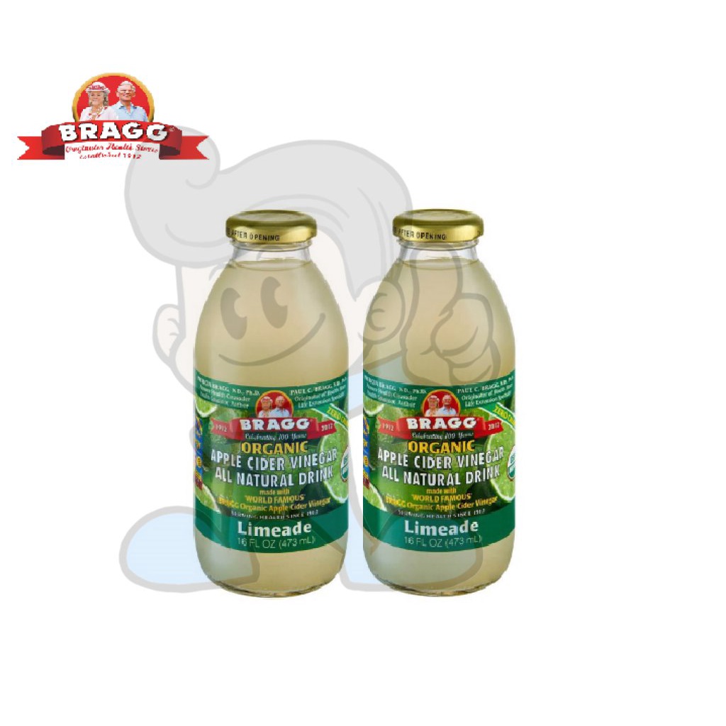 Bragg Organic Apple Cider Vinegar Drink Limeade (2 x 473 mL) Nmlo