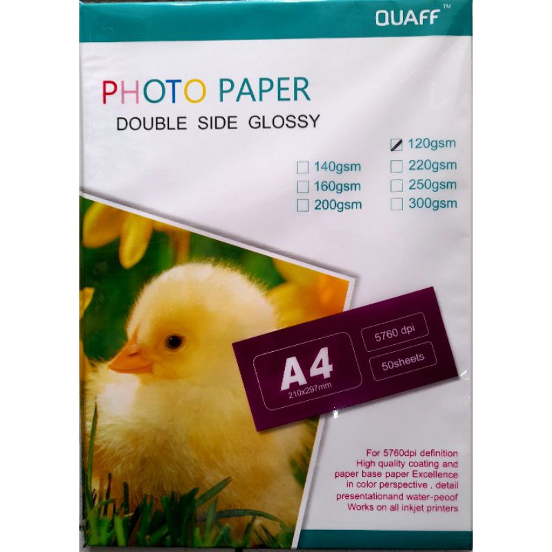 Double Side Photopaper Sold per PACK | Shopee Philippines