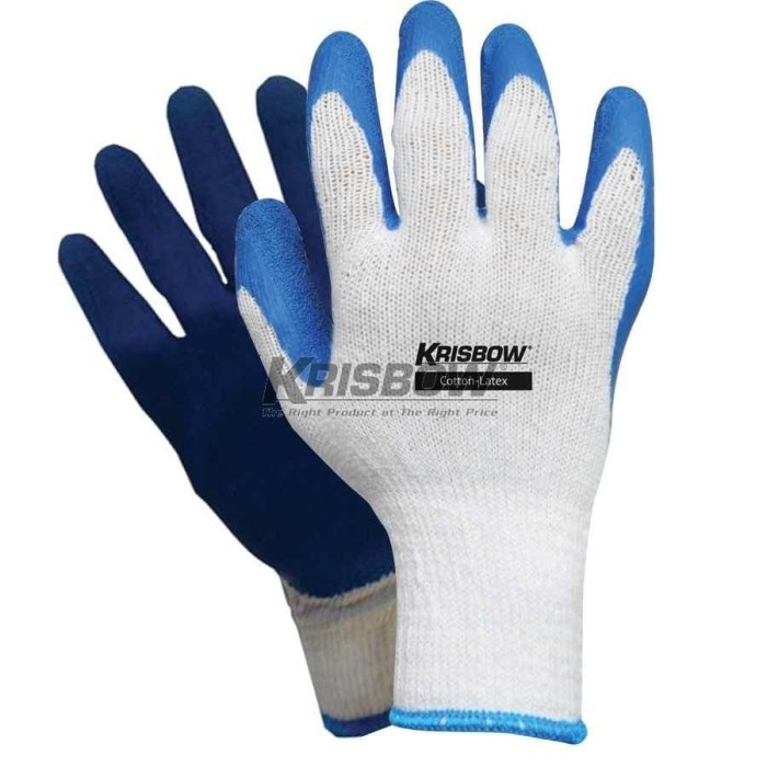 Krisbow Glove Cotton Latex General Work Gloves (PAA) Shopee Philippines