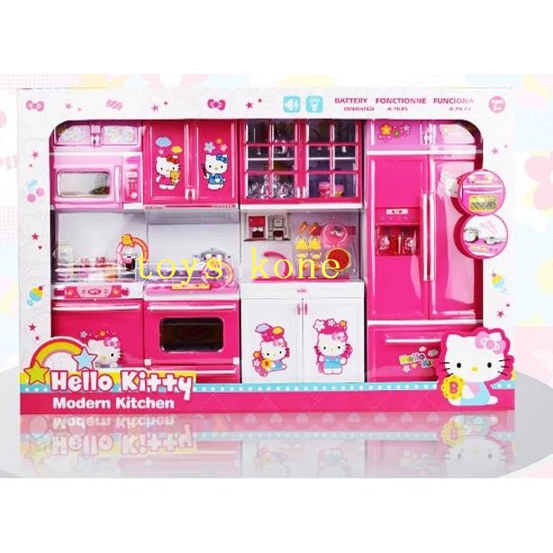 modern kitchen set hello kitty