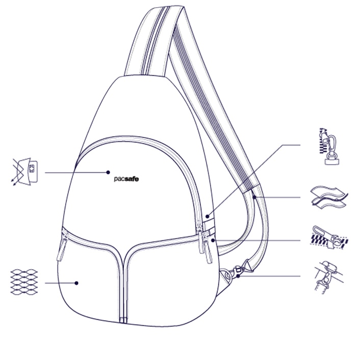 Pacsafe Stylesafe Antitheft Backpack Shopee Philippines