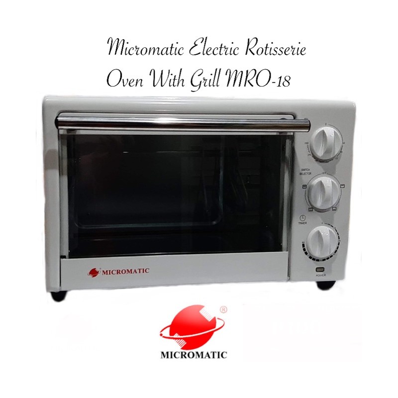 Micromatic Electric Rotisserie Oven With Grill MRO18 BeeCost