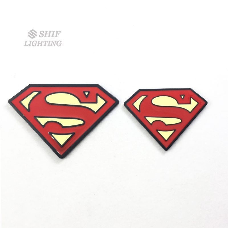 1x Auto Car 3D Metal Superman Badge Stickers Decal Emblem Car-styling Decoration 