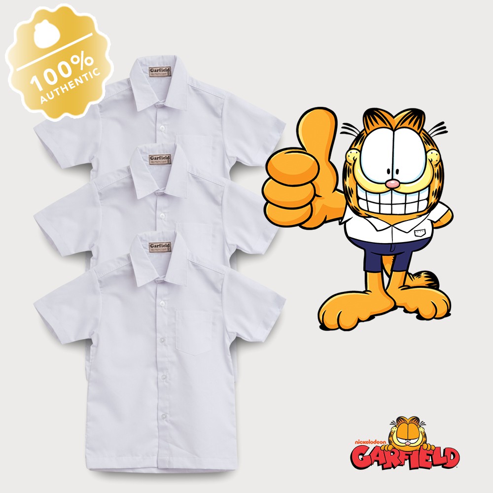 Garfield Children School Uniform Polo 3 in 1 Pack Shopee Philippines