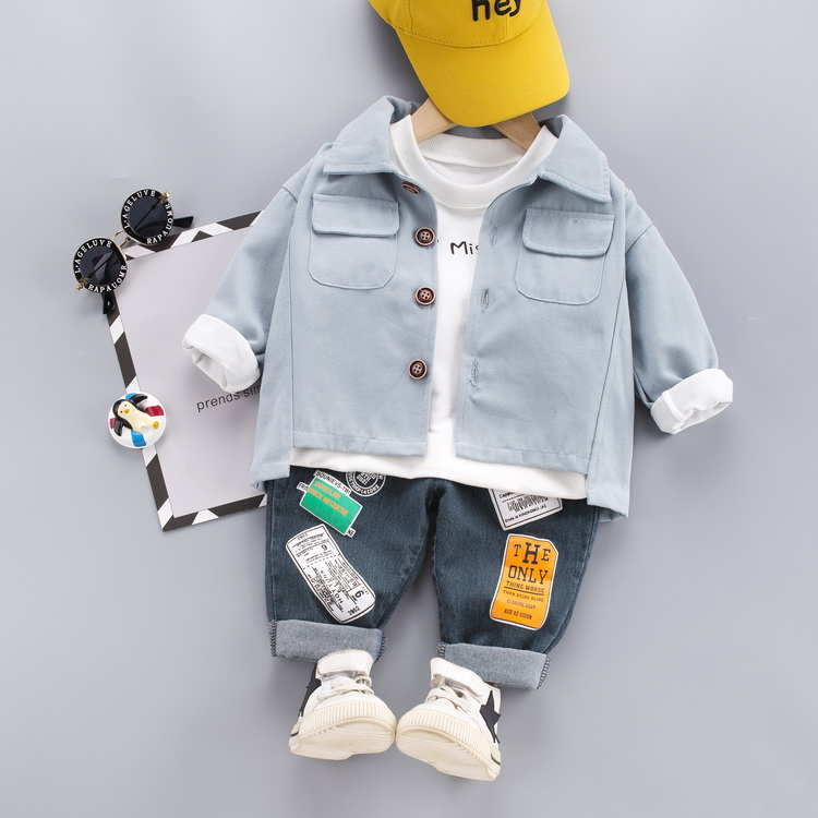 boys distressed denim jacket