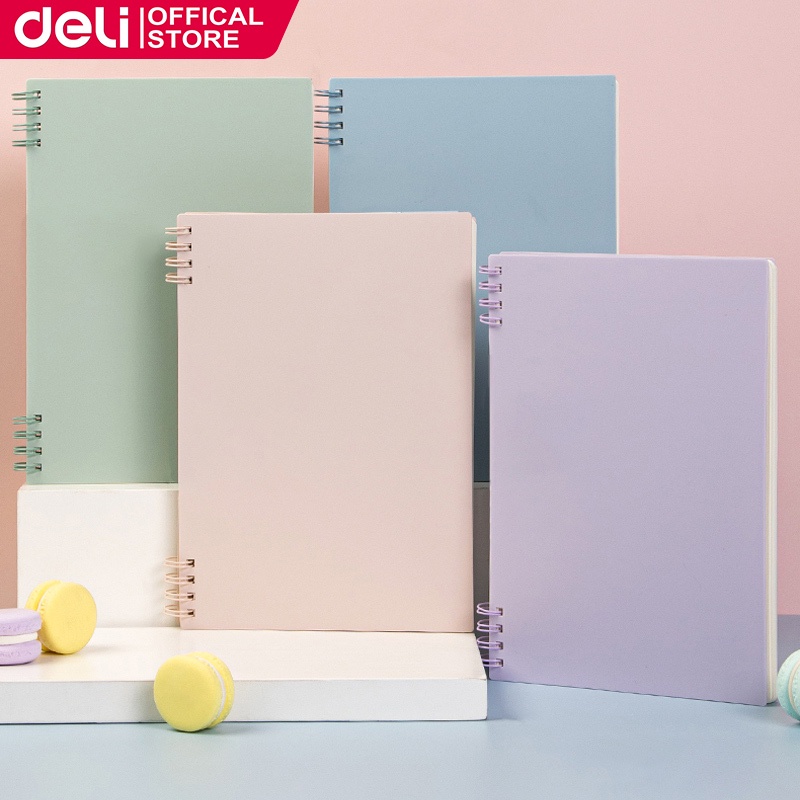Deli A5 Notebook 80 Sheets Spiral Noteook For Student Stationery