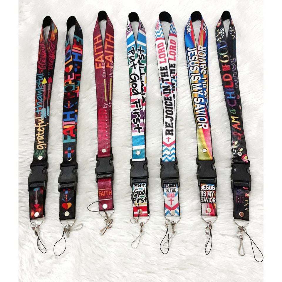 Id Lace   Lanyard With Bible Verse Snippets 