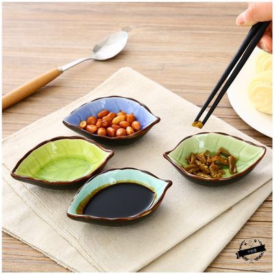 Soy Sauce Leaves Ceramic Small Saucers Creative Vinegar Dishes Kitchen Sauce Sauces Condiment Dishes Shopee Philippines