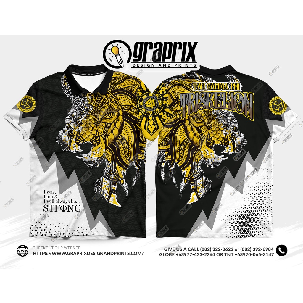 TRISKELION LIONS HEAD POLO SHIRT Full Sublimation | Shopee Philippines