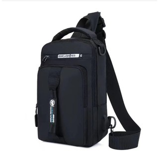 BHK USB Charging Chest Bag Men Anti-theft Sling Shoulder Bag Waterproof Messenger Bag #3