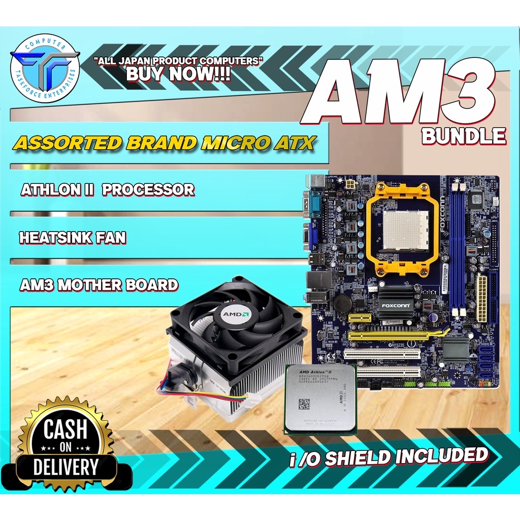 Am3 Motherboard with Athlon II 250 & Hsf Shopee Philippines