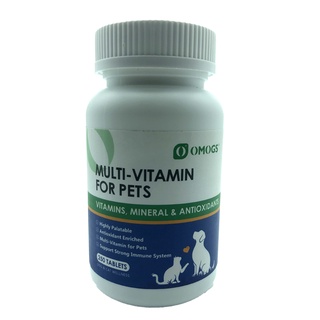 Omogs Multivitamins Food Supplements For Dogs&Cats 250Tablets Minerals for Pets Immune System