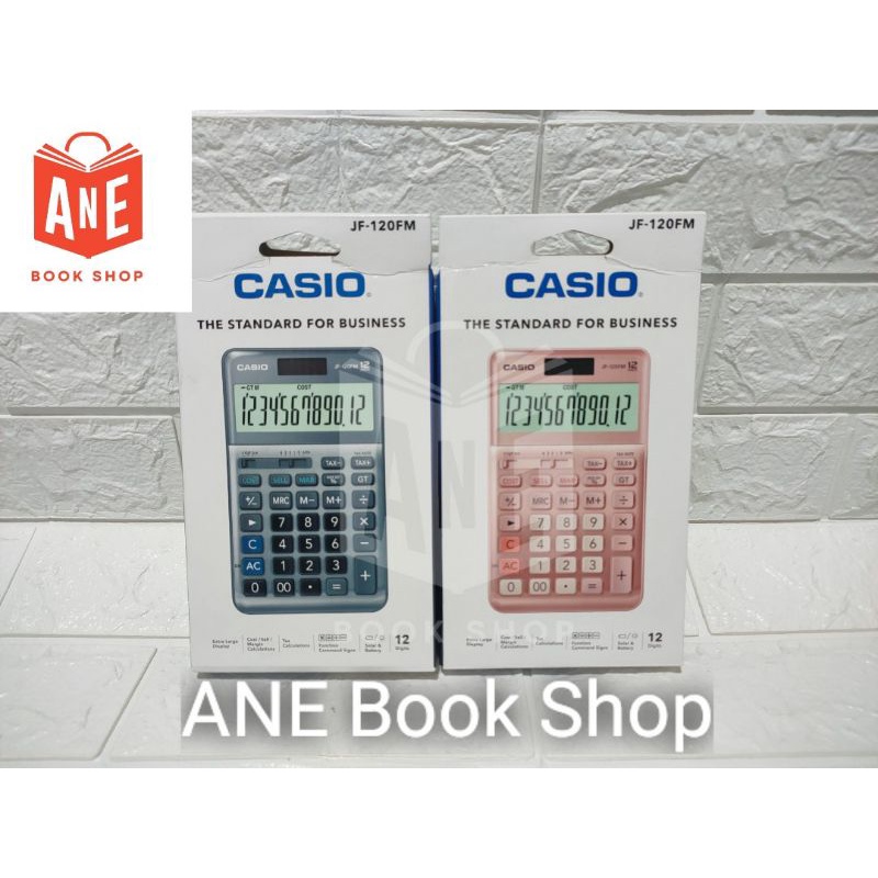 AUTHENTIC CASIO JF120FM Calculator (Pink and Grey) Shopee Philippines