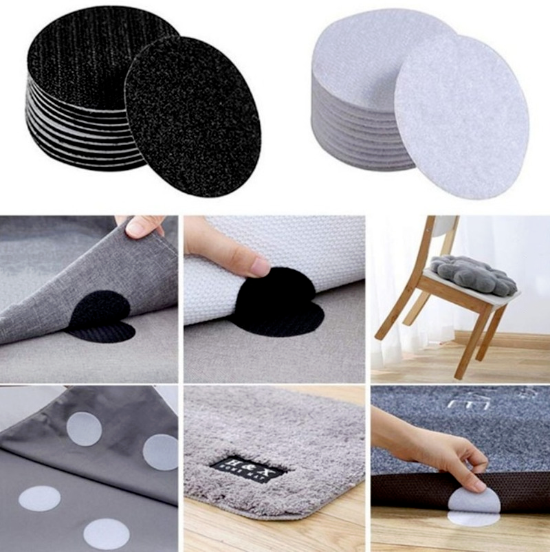 AntiSlip Sofa Mat Carpet Adhesive Dot Double Sided Fixed Velcro Tape