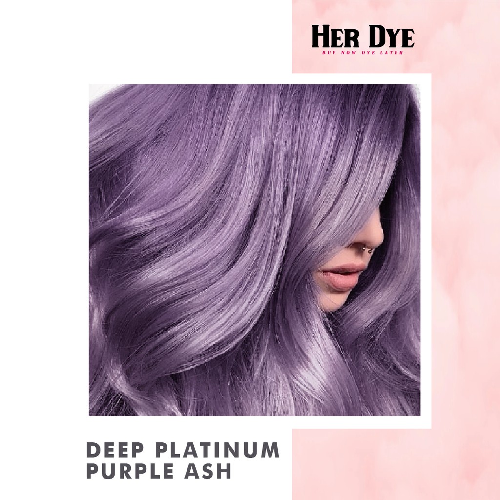 Deep Platinum Ash Purple Bremod Complete Diy Hair Color Set 11Pcs | Shopee  Philippines