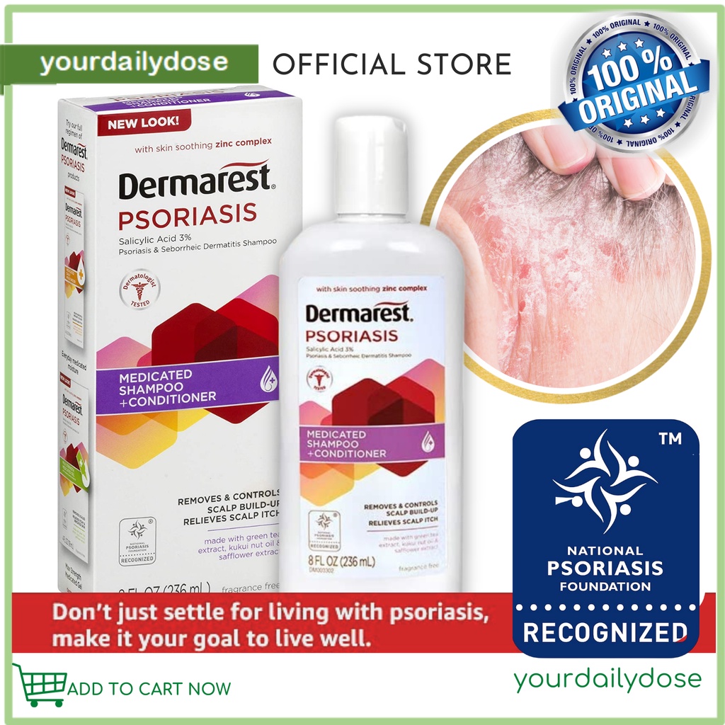 Dermarest Psoriasis Medicated Shampoo and Conditioner 8oz 236 ml