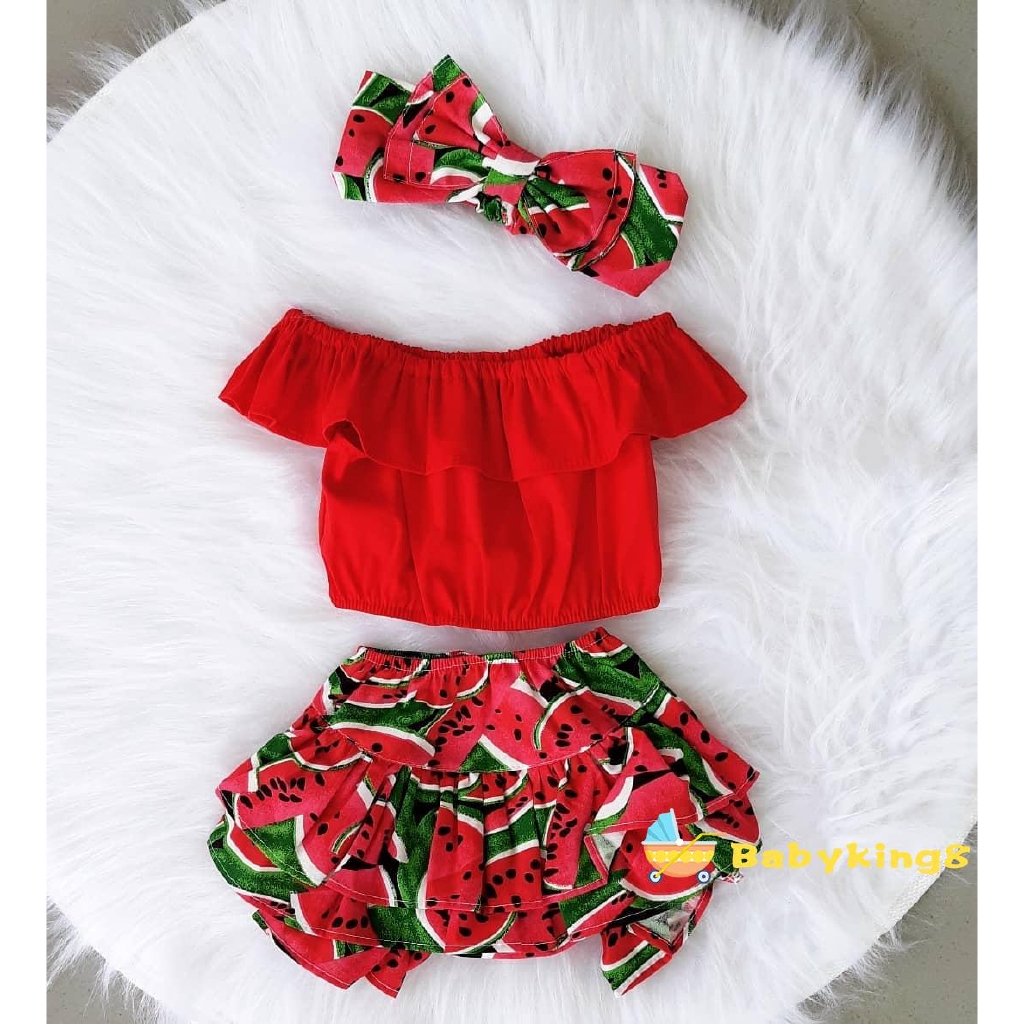 watermelon baby dress