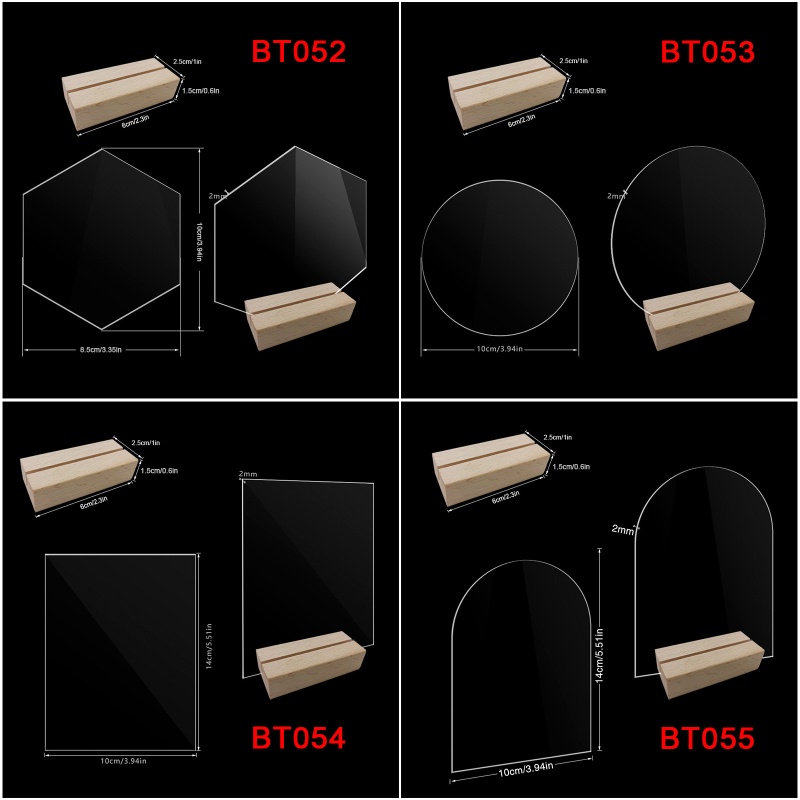 Zone Place Cards Holder Table Sign Number Display Case Clear Acrylic Frame Modern Dining Table Centerpieces Picture Stan