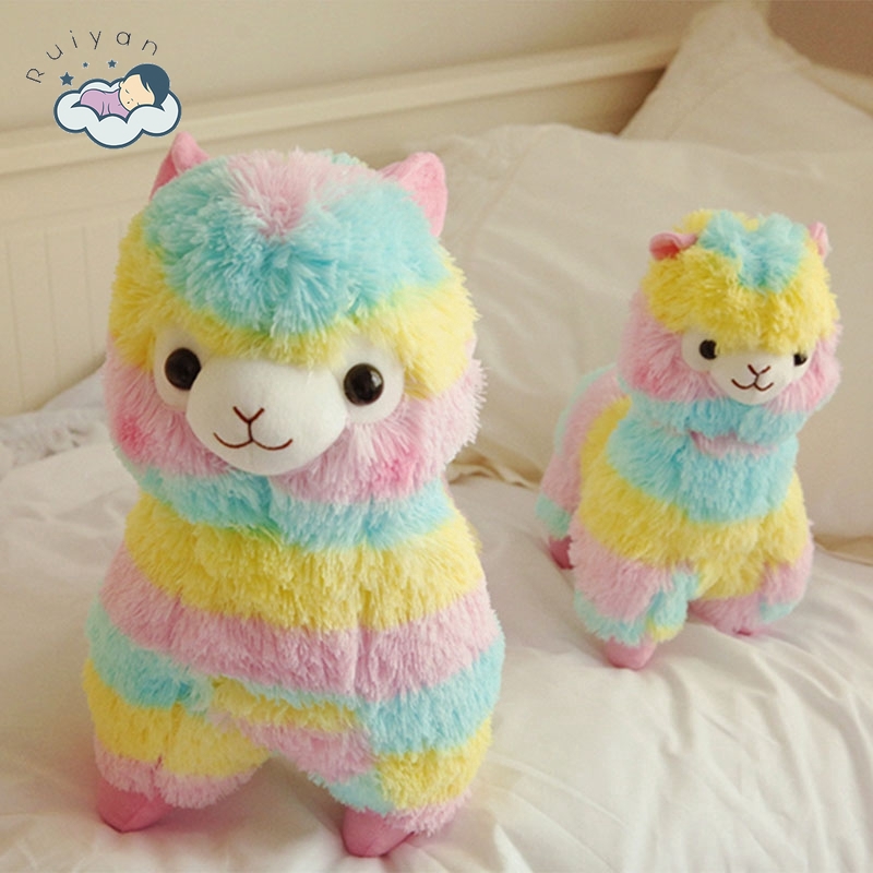 Rainbow Alpacasso Kawaii Alpaca Llama Arpakasso Soft Plush Toy Doll Gift Cute 