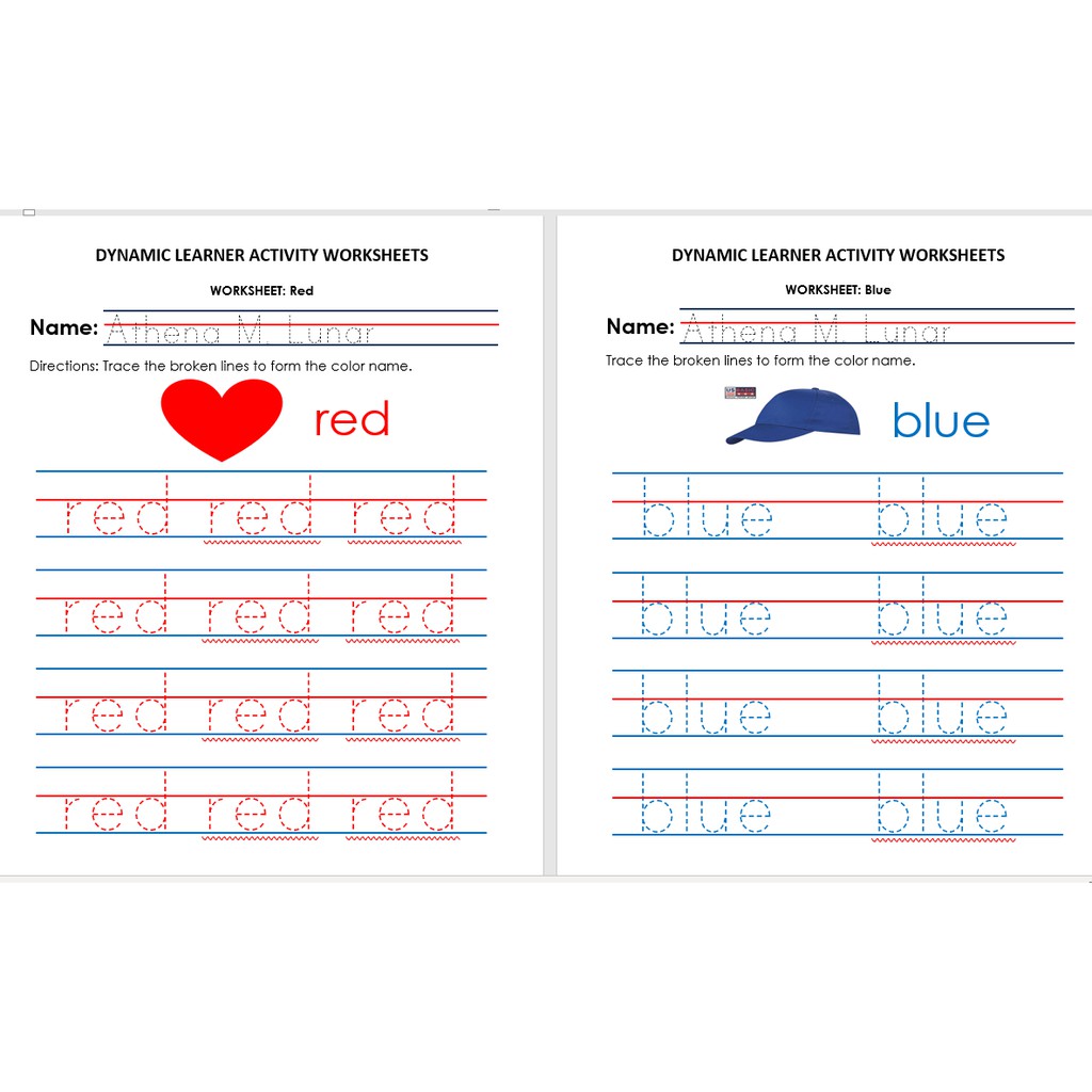 100 pages personalized w name tracing worksheets lines name letters nos shapes colors shopee philippines